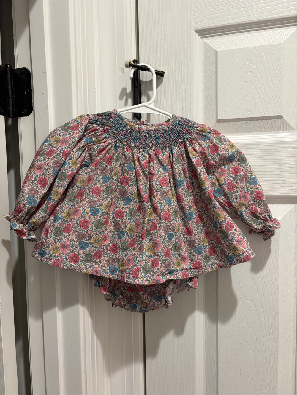 Smocked Set - floral, bloomers